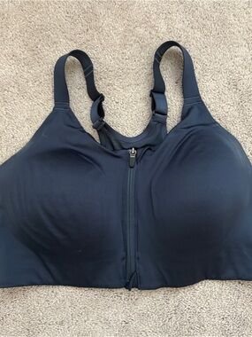 CALIA by Carrie Underwood Navy Front-Zip Sports Bra